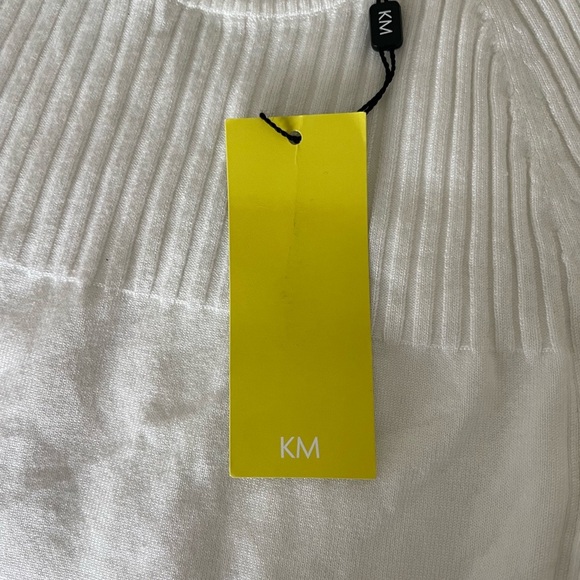 Karen Millen White Sweater with Ribbed Detailing - Picture 5 of 10